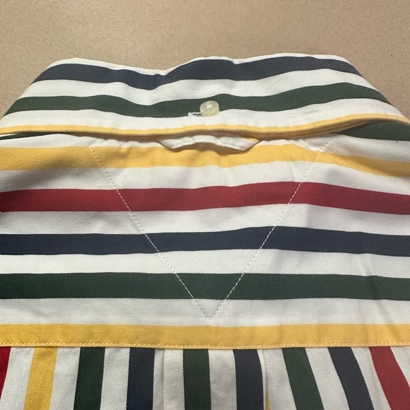 Tommy Hilfiger striped Short sleeve button up Polo - Picture 3 of 4